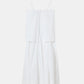 Trägerkleid aus Baumwolle Weiß