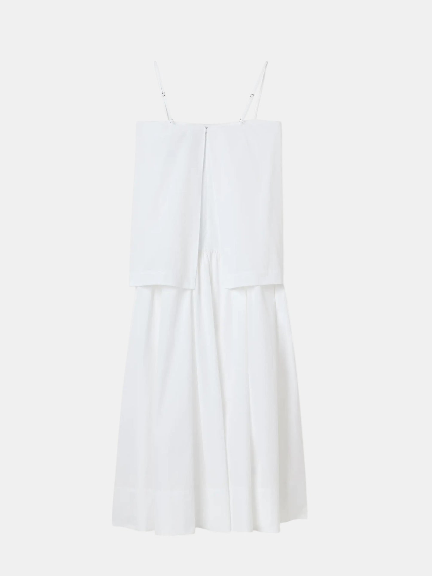 Trägerkleid aus Baumwolle Weiß
