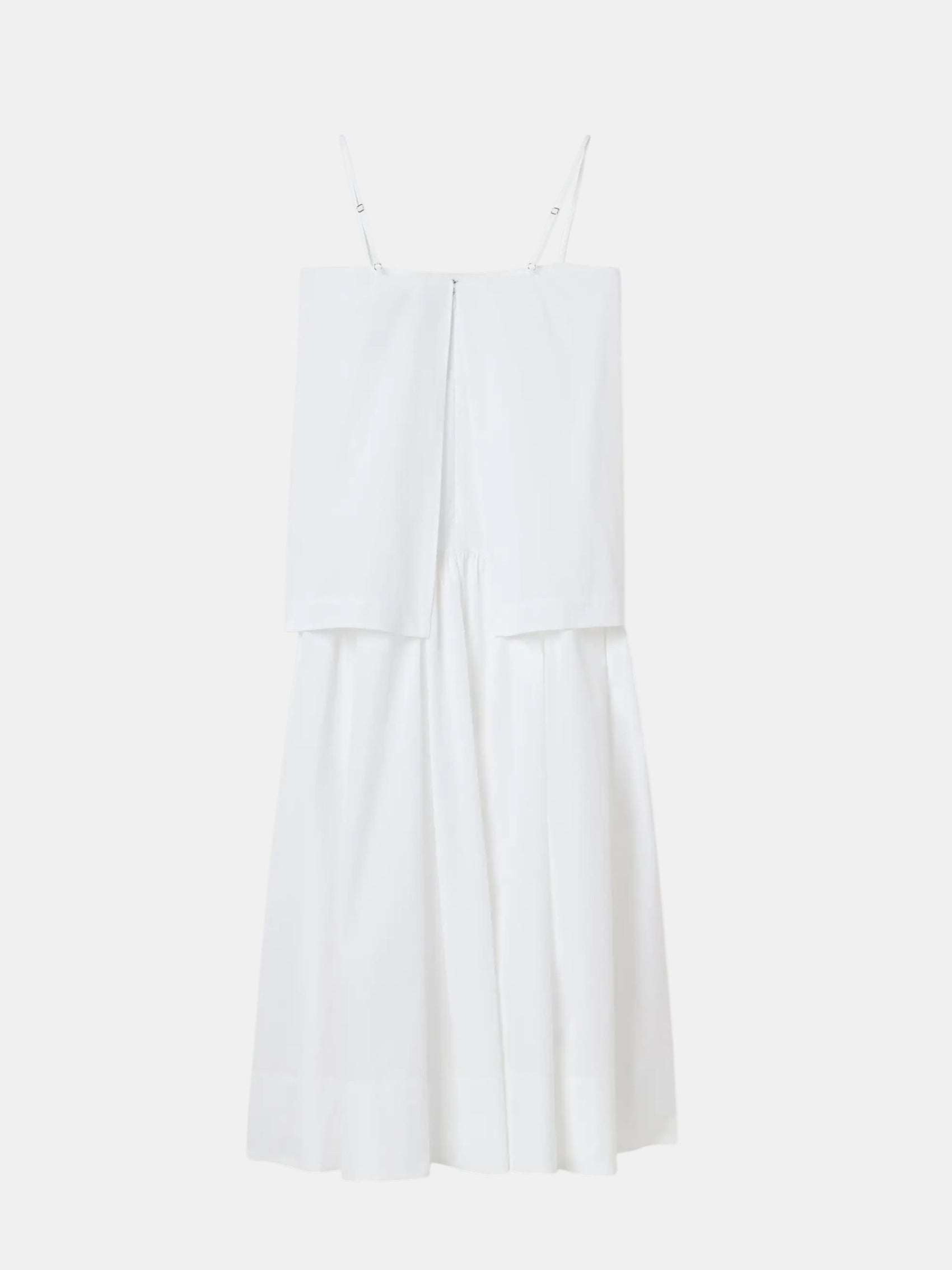 Trägerkleid aus Baumwolle Weiß
