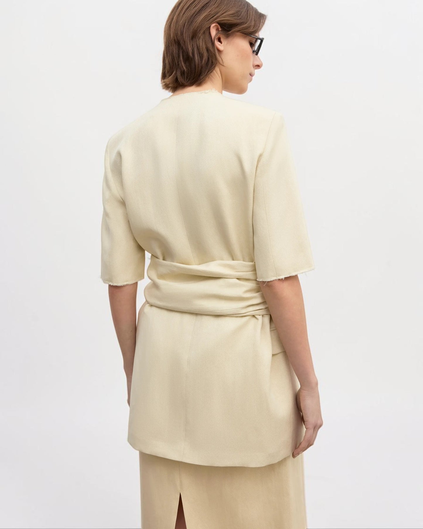 Dekonstruierter Blazer Beige
