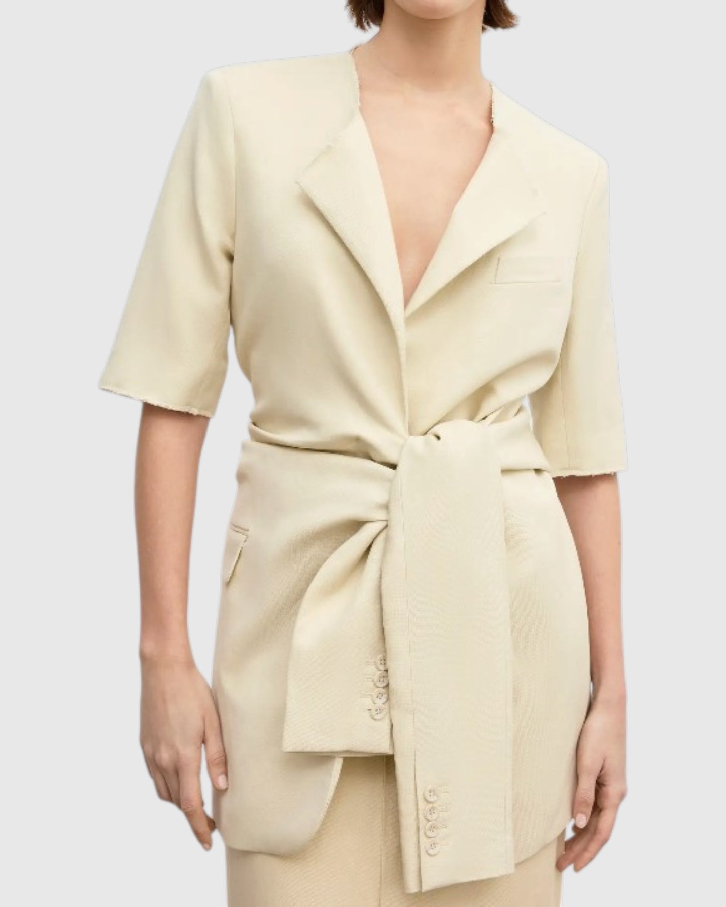 Dekonstruierter Blazer Beige