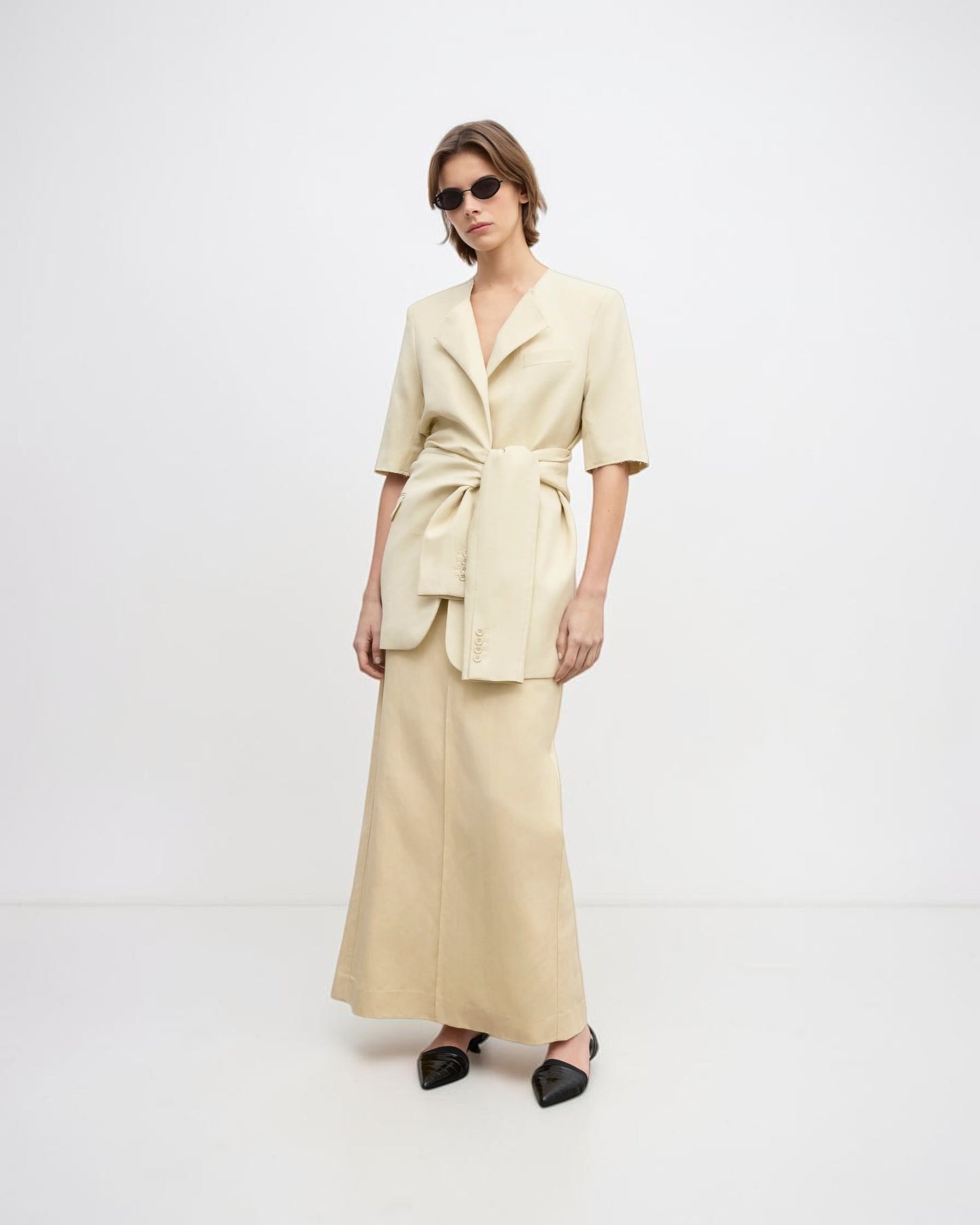 Dekonstruierter Blazer Beige