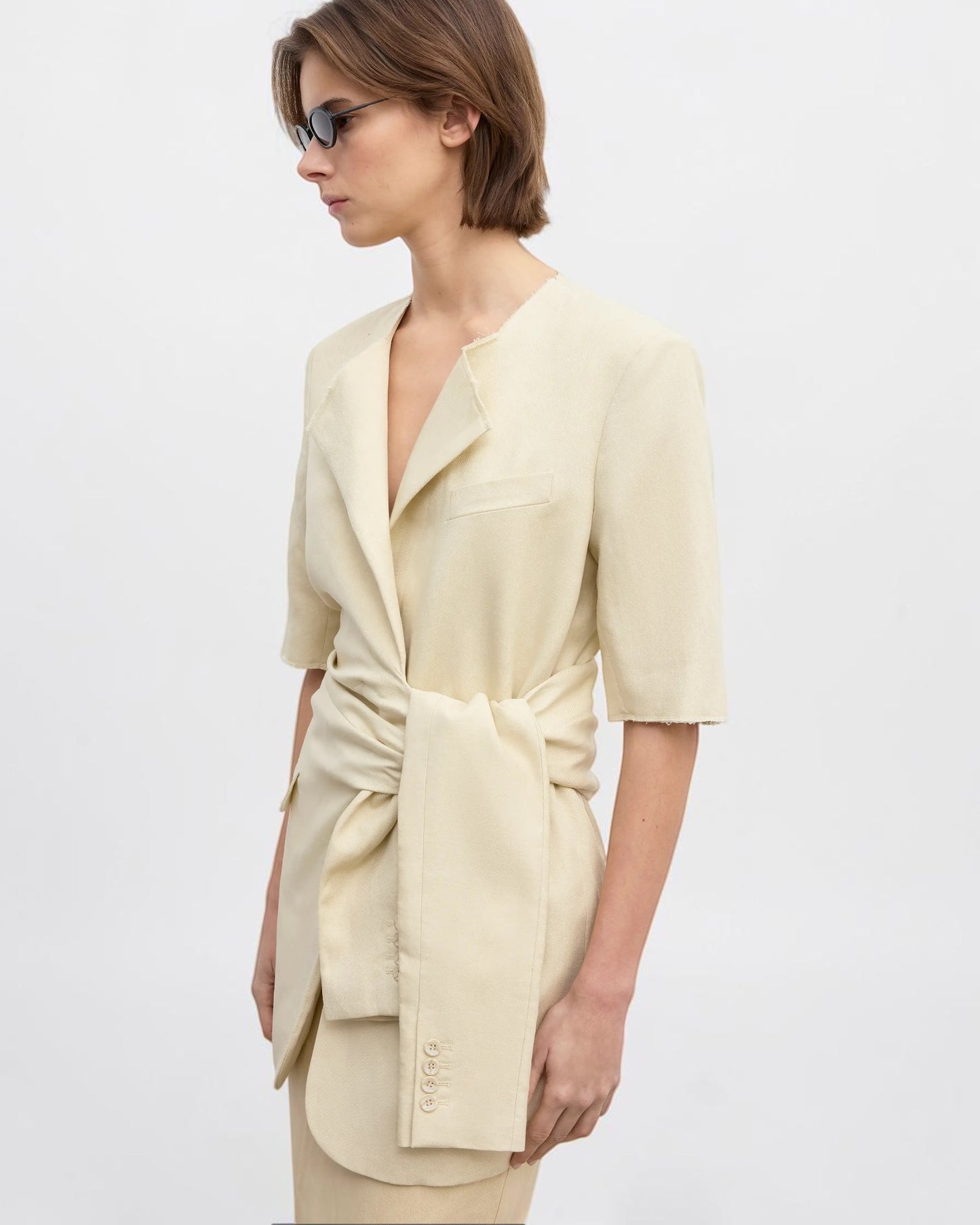 Dekonstruierter Blazer Beige
