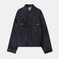 House of Dagmar Denim Jacke Dark Blue als Freisteller