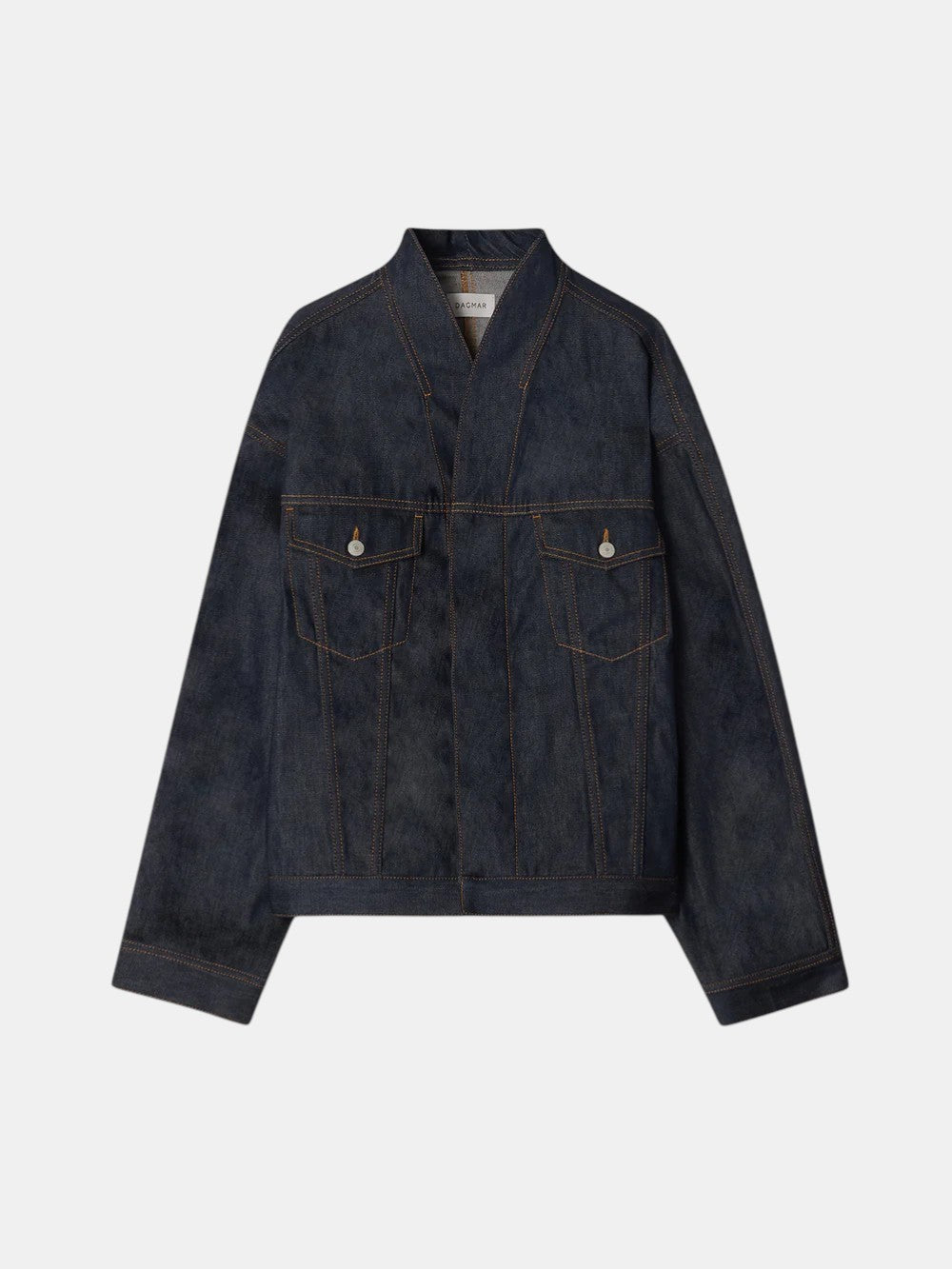 House of Dagmar Denim Jacke Dark Blue als Freisteller