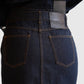 Detail des House of Dagmar Denimrocks Dark Blue von hinten getragen