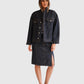 House of Dagmar Denimrock Dark Blue von vorne getragen