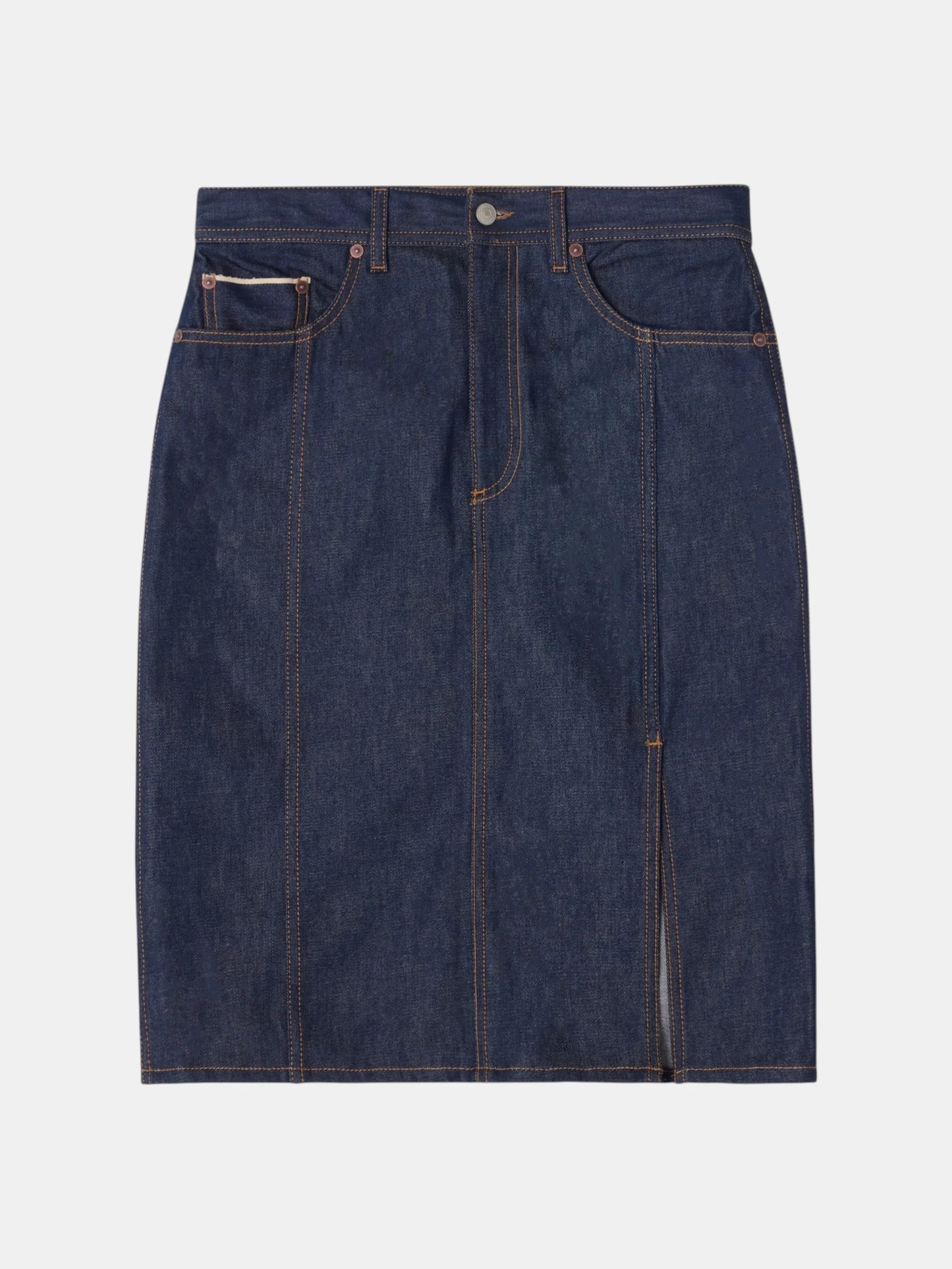 House of Dagmar Denimrock Dark Blue als Freisteller