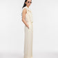 House of Dagmar Drawstring Hose Creme im getragenen Styling von der Seite