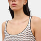Lace Camisole Top Weiß Schwarz