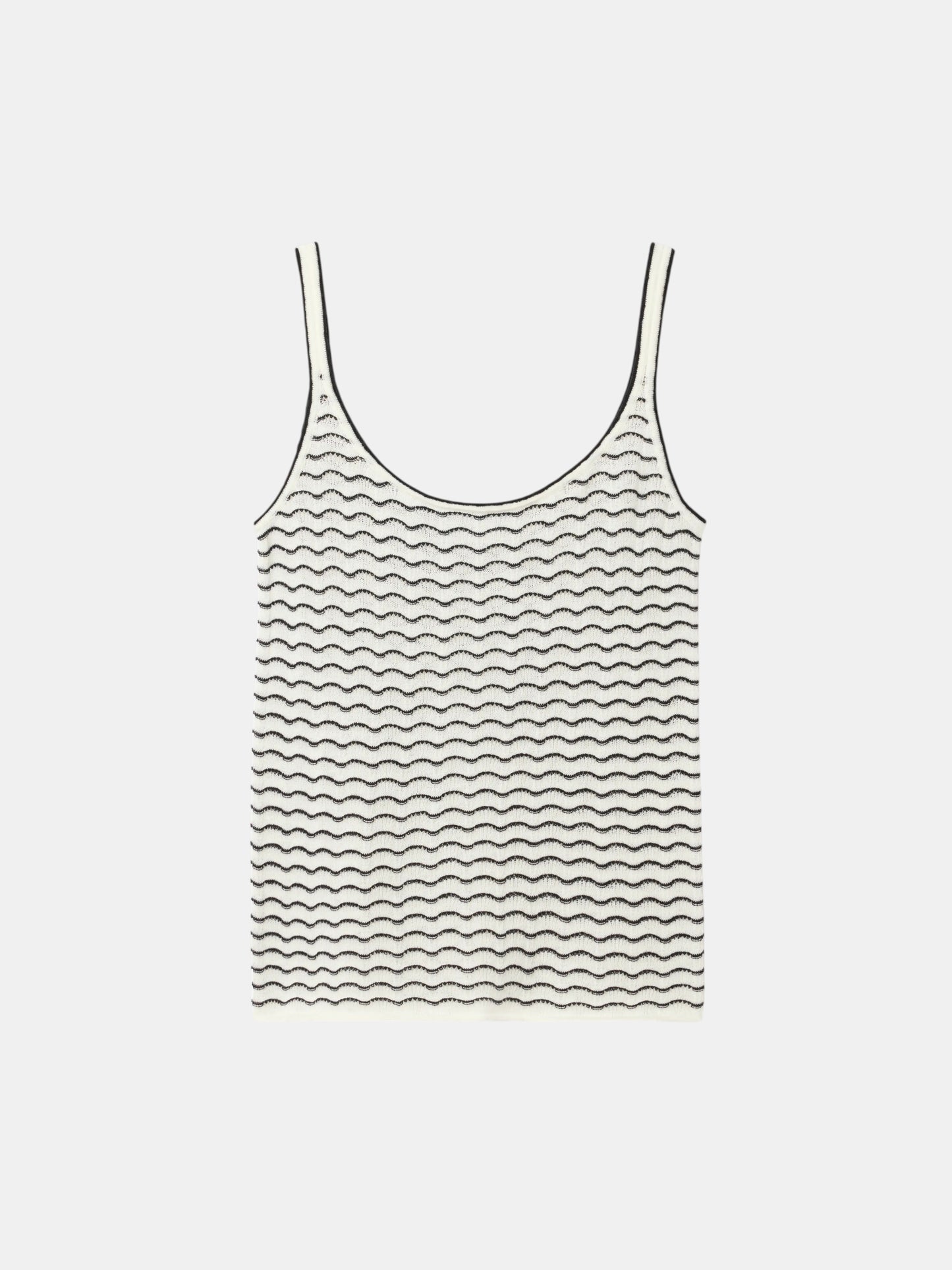 Lace Camisole Top Weiß Schwarz