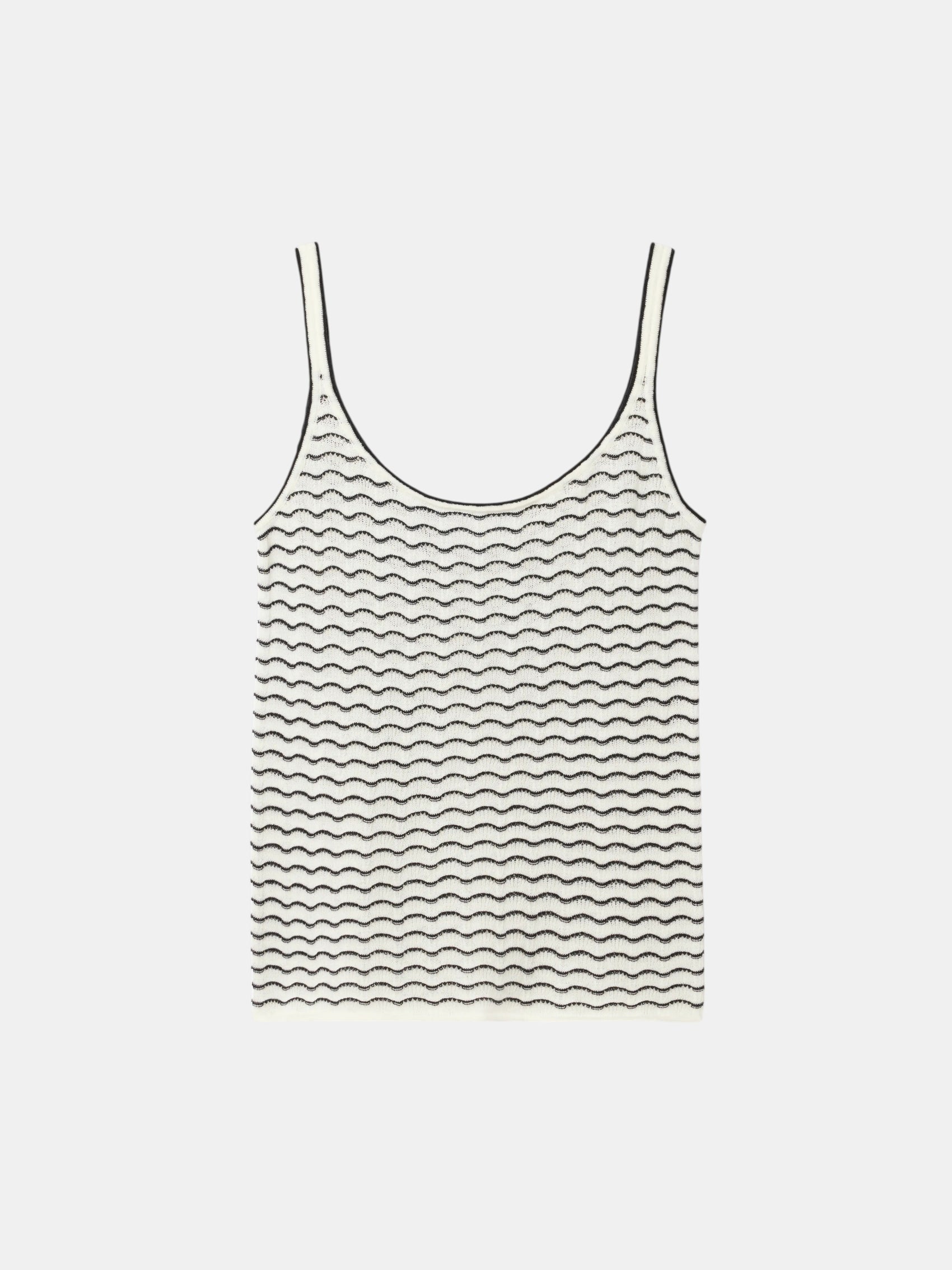 Lace Camisole Top Weiß Schwarz