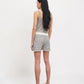 Lace Mini Shorts Weiß Schwarz