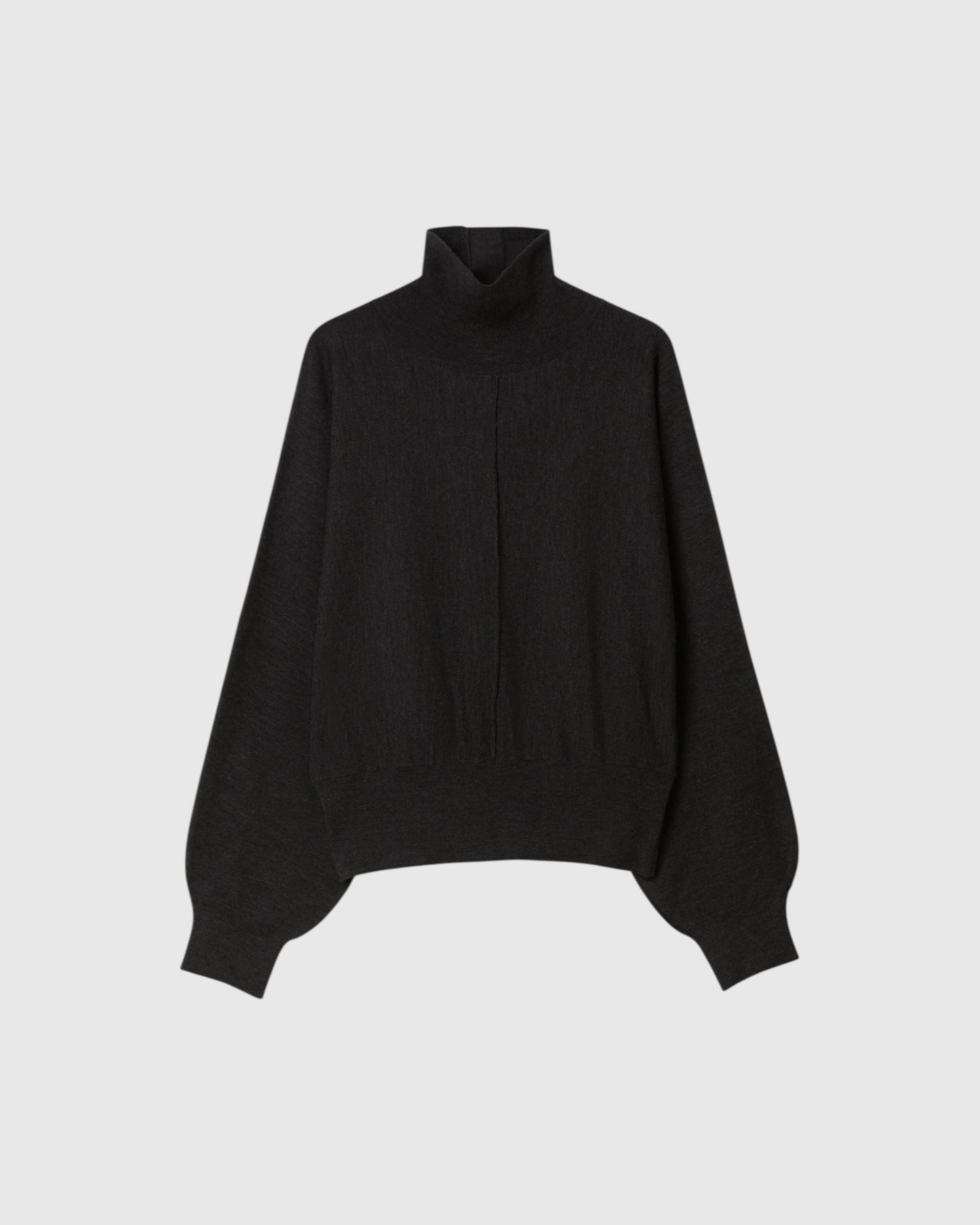 Merino-Rollkragenpullover Anthrazit