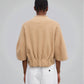 Kurze Strickjacke Camel