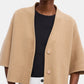 Kurze Strickjacke Camel