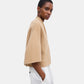 Kurze Strickjacke Camel