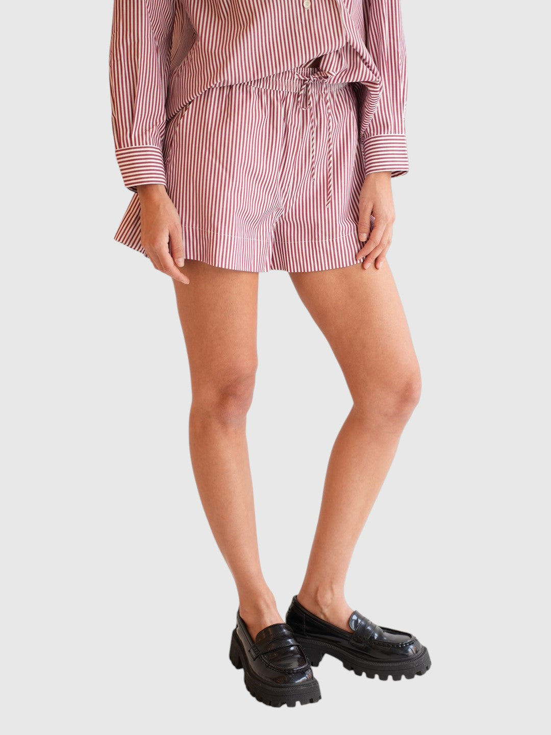 Boxer Shorts Stripe Red White