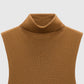 Ärmelloses Rollkragentop Saffron