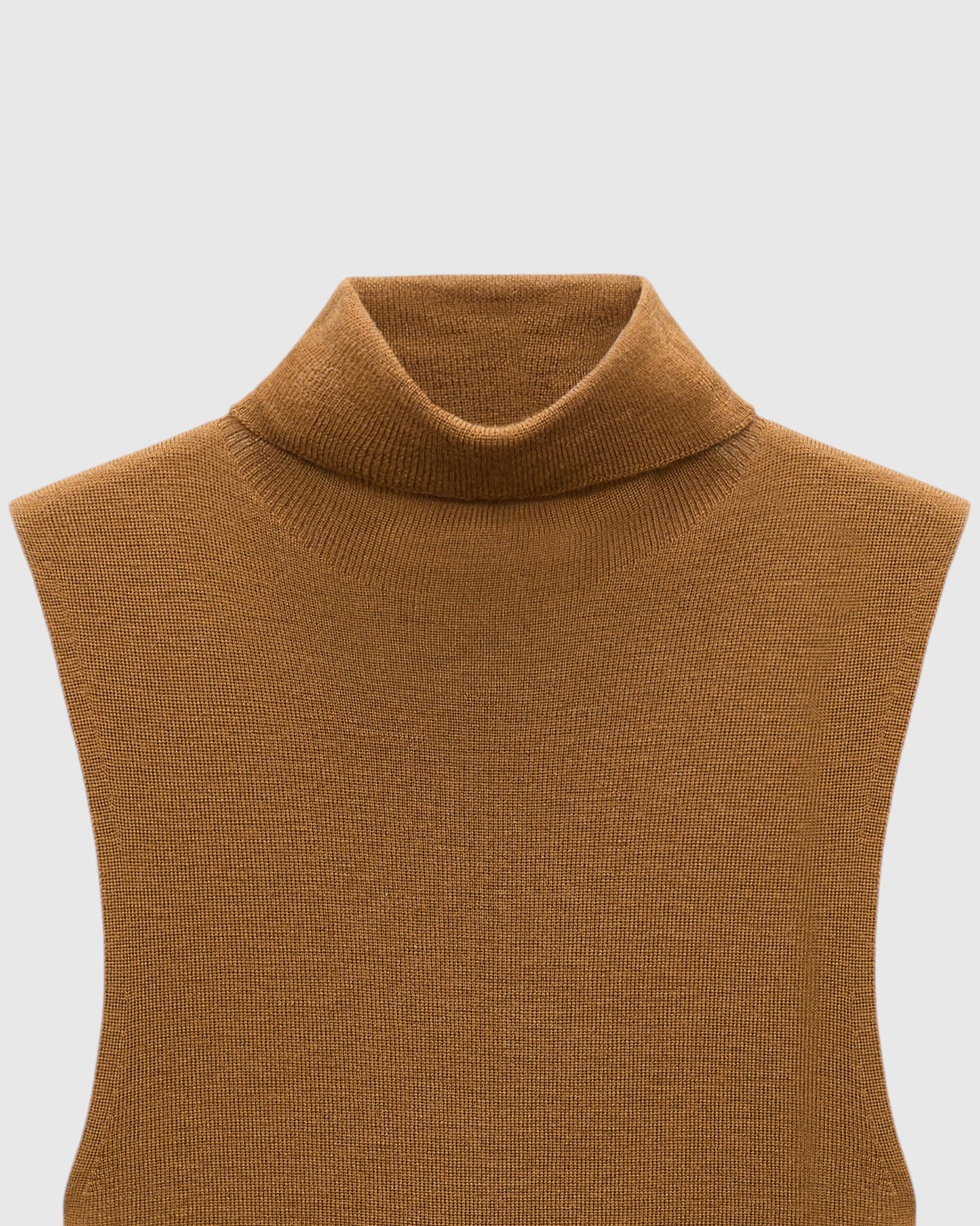 Ärmelloses Rollkragentop Saffron
