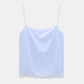 Top aus Seide in Blau
