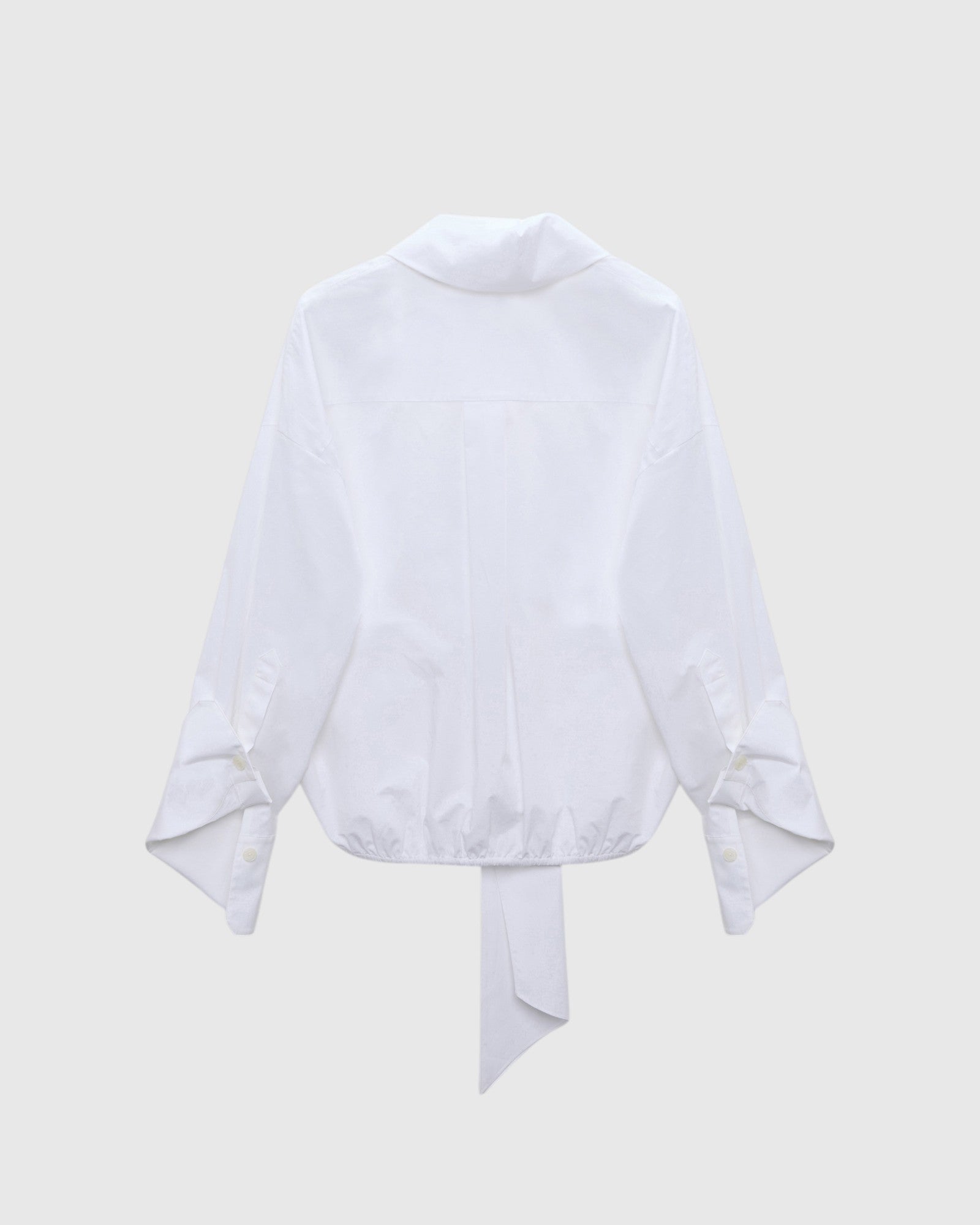 Dorothee Schumacher Popeline-Bluse mit Schleifendetail von hinten als Freisteller