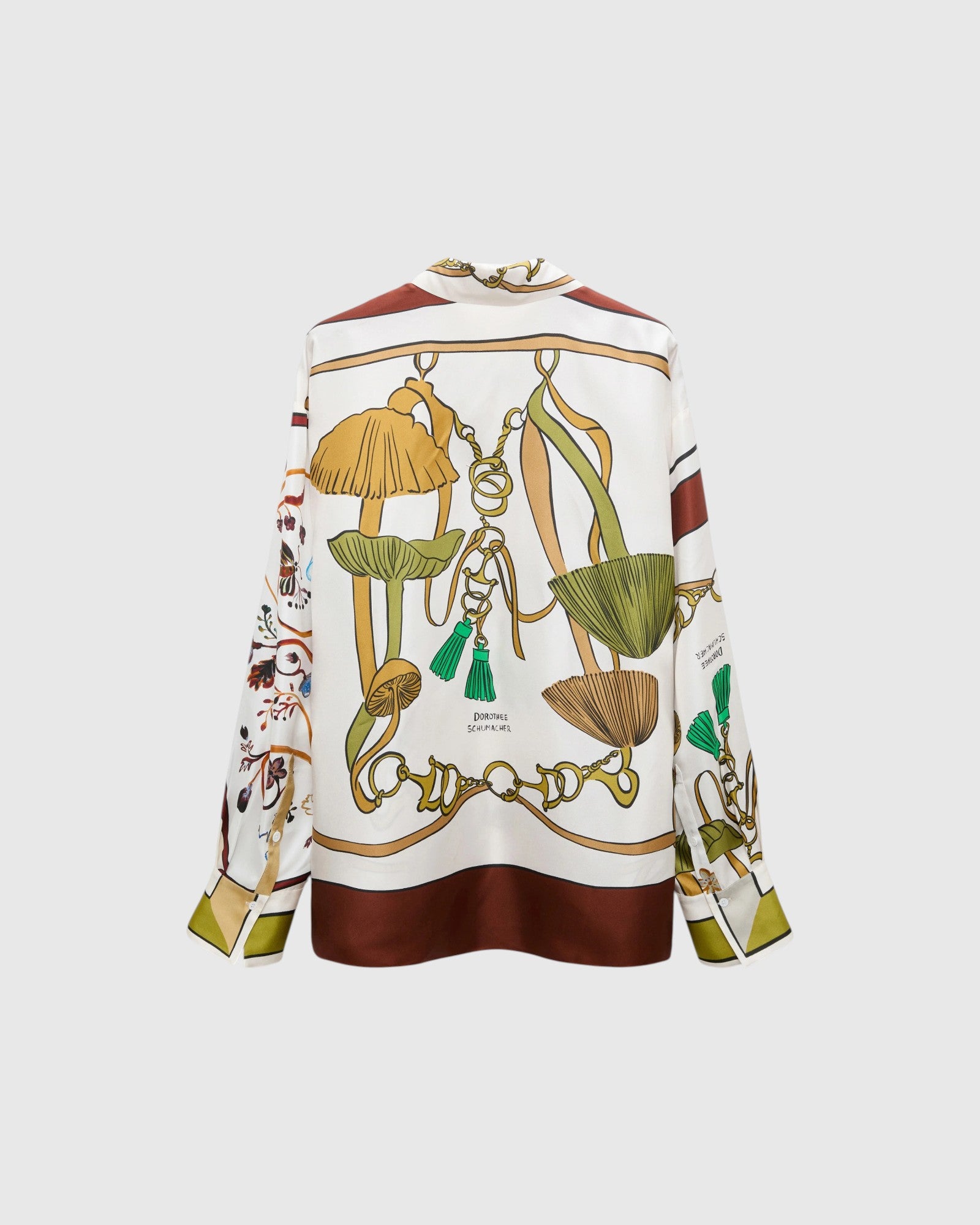 Dorothee Schumacher Bluse mit Signature-Pilzprint von hinten als Freisteller