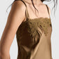 Asymmetrisches Seidentop mit Spitze