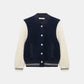 Dorothee Schumacher Bomberjacke aus Alpaka-Mix Navy als Freisteller von vorne