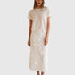 Dorothee Schumacher Sheer Meadow Rock bestickter Organza Weiß von vorne getragen mit weißem Shirt