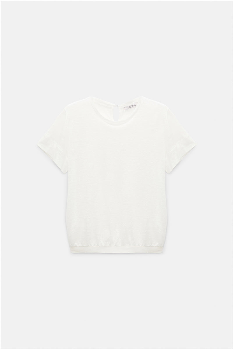 Hanf Shirt Kurzarm Weiß