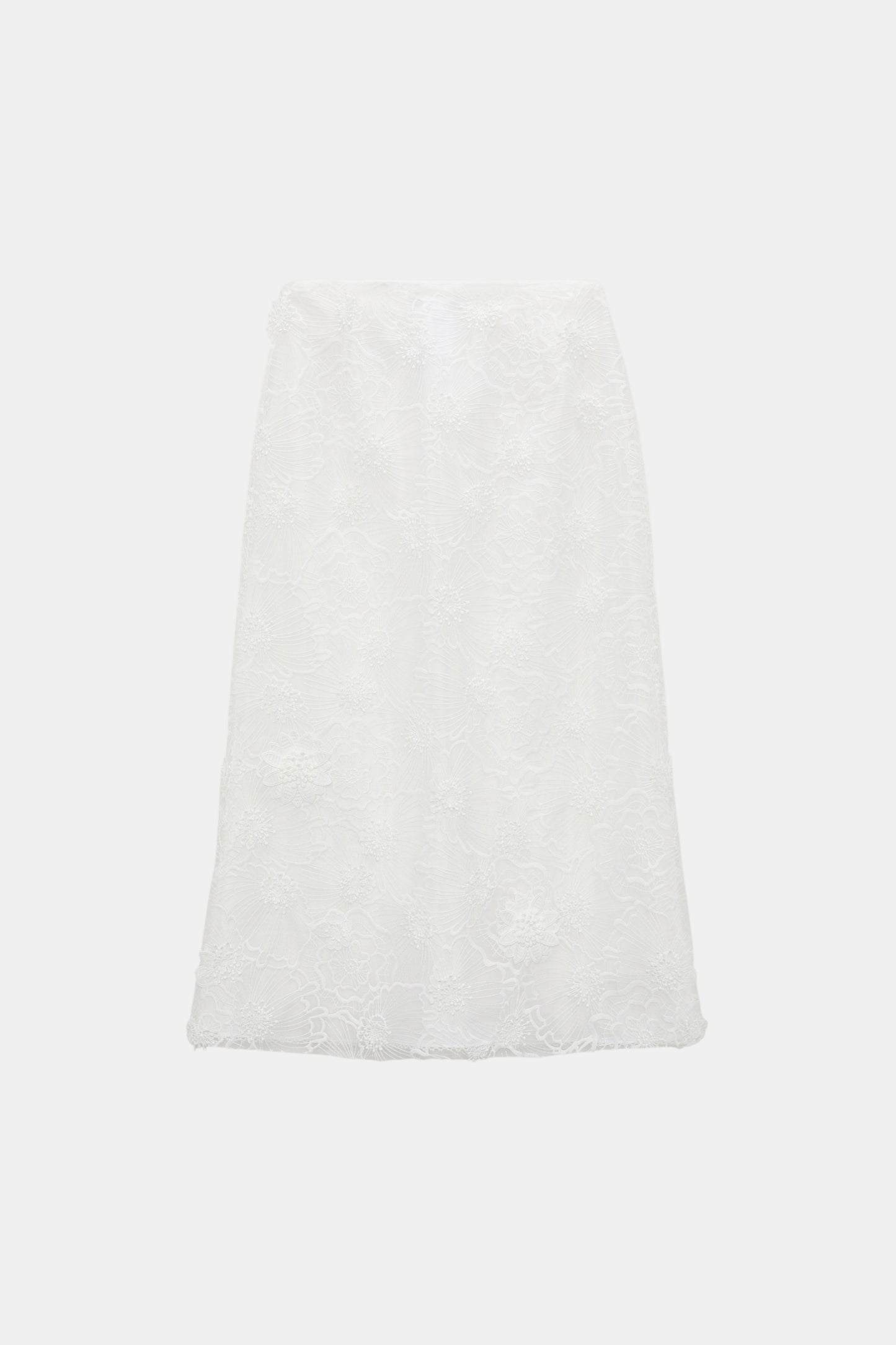 Dorothee Schumacher Sheer Meadow Rock bestickter Organza Weiß als Freisteller