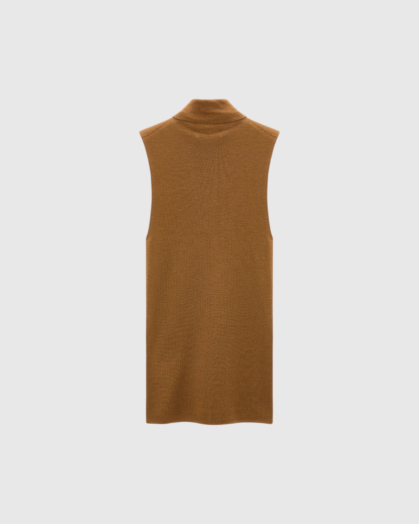 Ärmelloses Rollkragentop Saffron