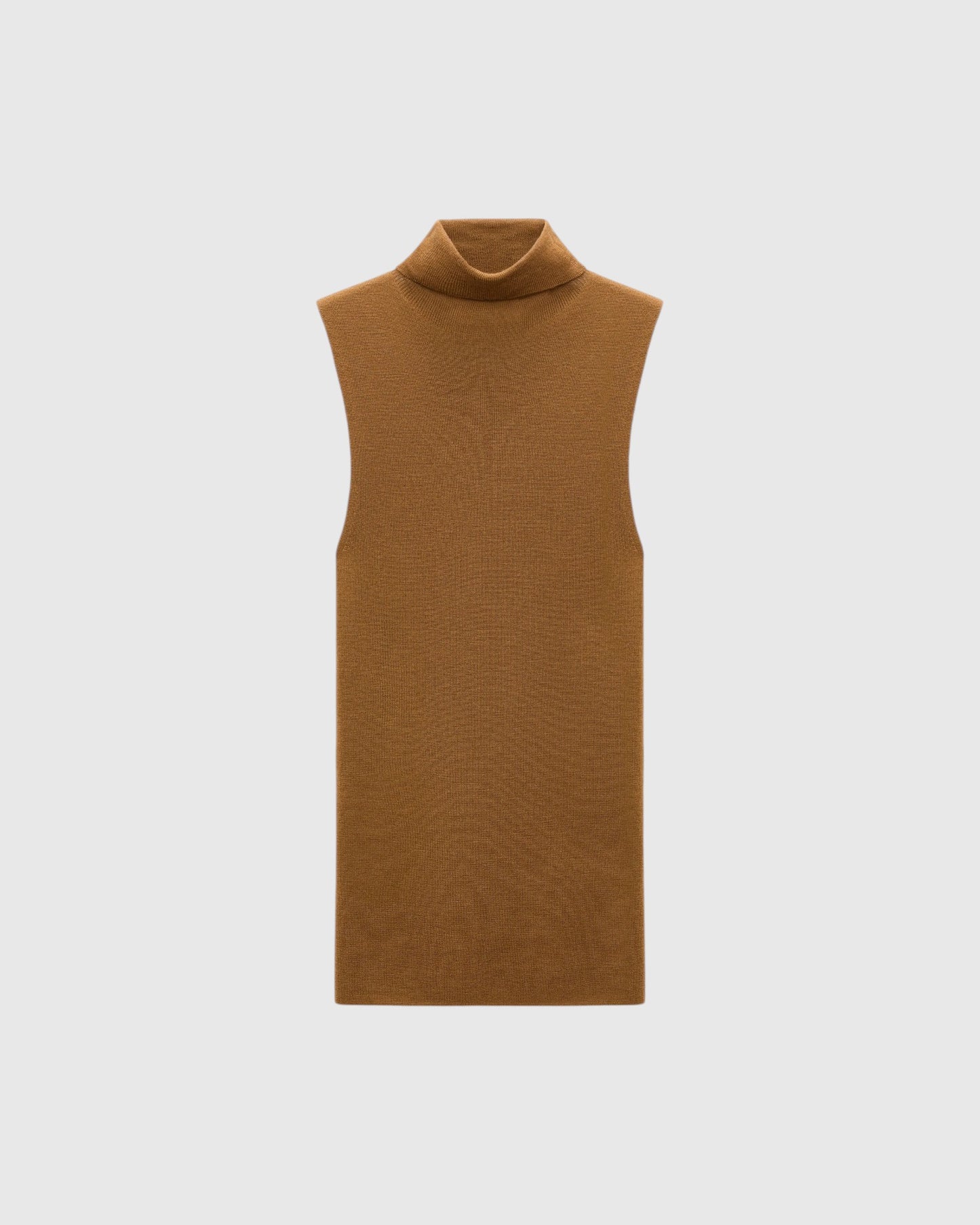 Ärmelloses Rollkragentop Saffron