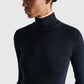 Rollkragenpullover Doppelkragen Navy