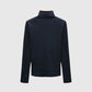 Rollkragenpullover Doppelkragen Navy