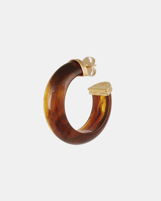 Abalone Creolen Acetat Braun