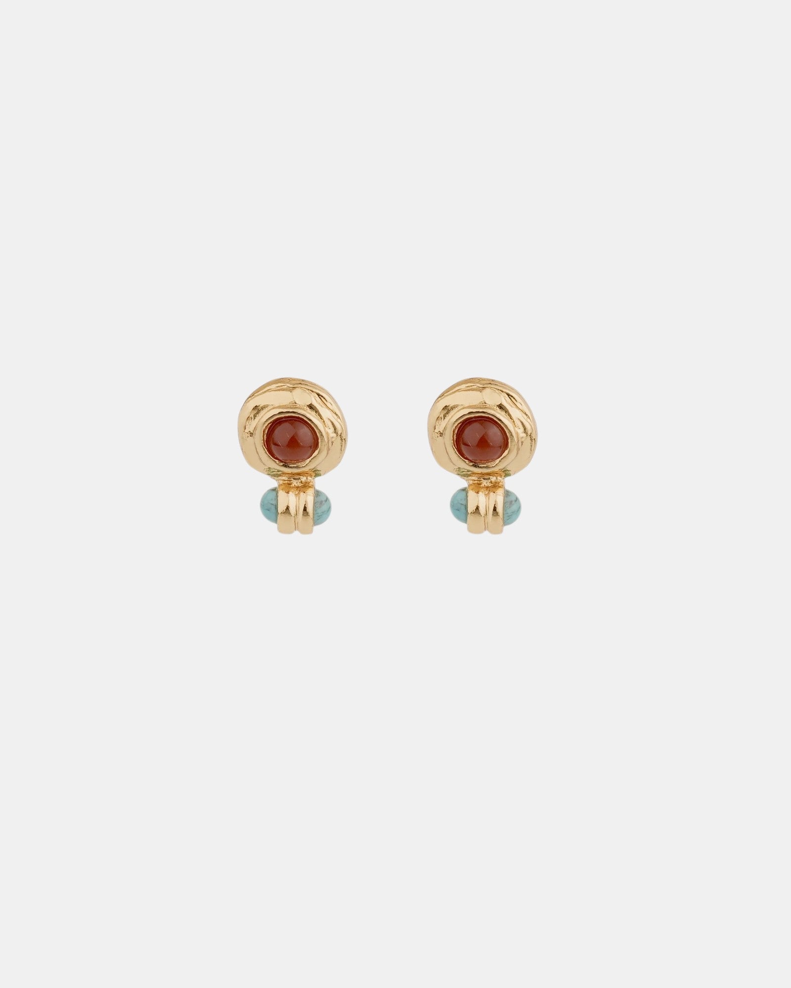 Amarante Ohrstecker Karneol Gold