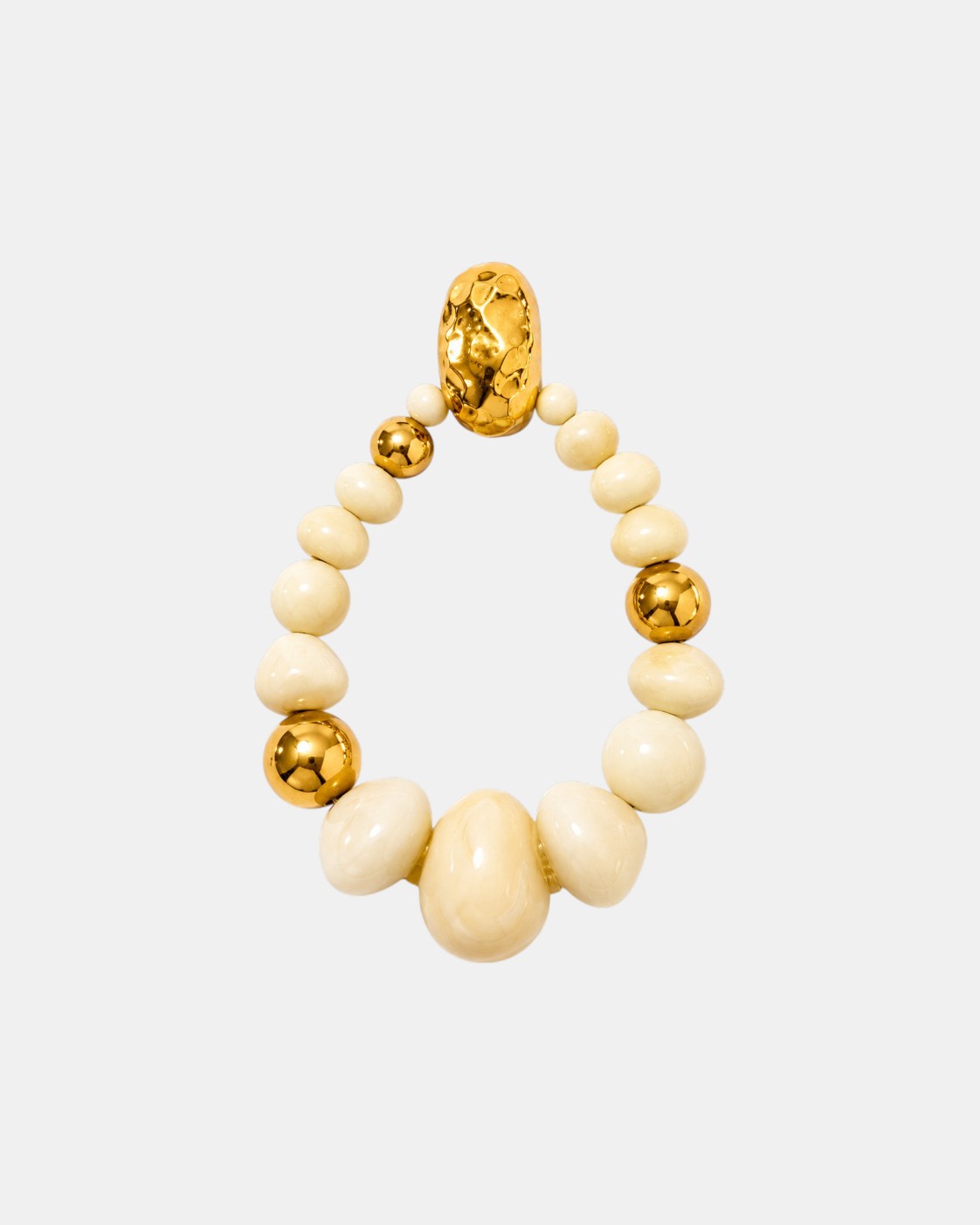 Biba Ohrringe Elfenbein Gold