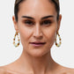 Biba Ohrringe Gold Blau Braun