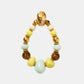 Biba Ohrringe Gold Blau Braun