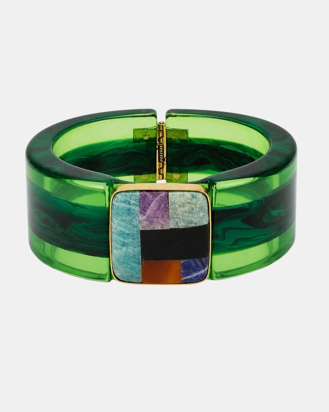 Arty Armband Acetat Grün