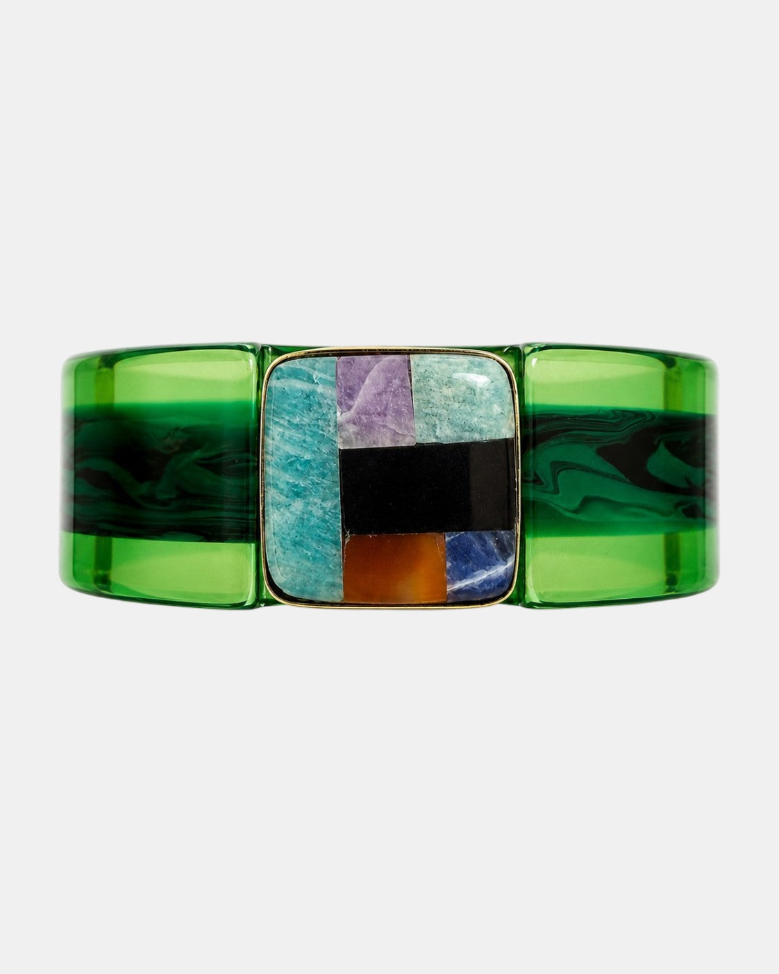 Arty Armband Acetat Grün