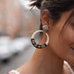 Gas Bijoux Lodge Clip-Ohrringe aus Raffia im getragenen Styling