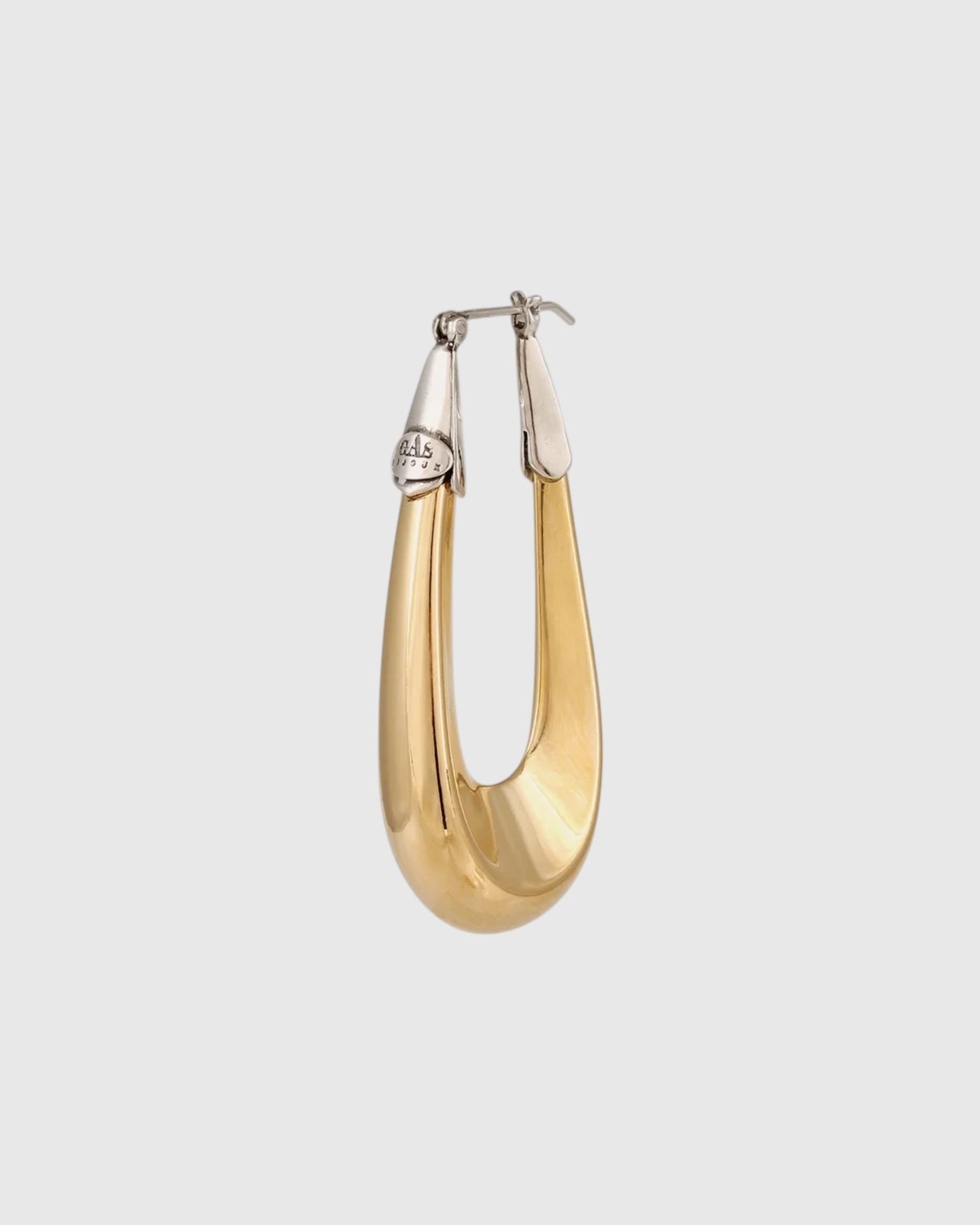 Écume Ohrringe Groß Gold Silber