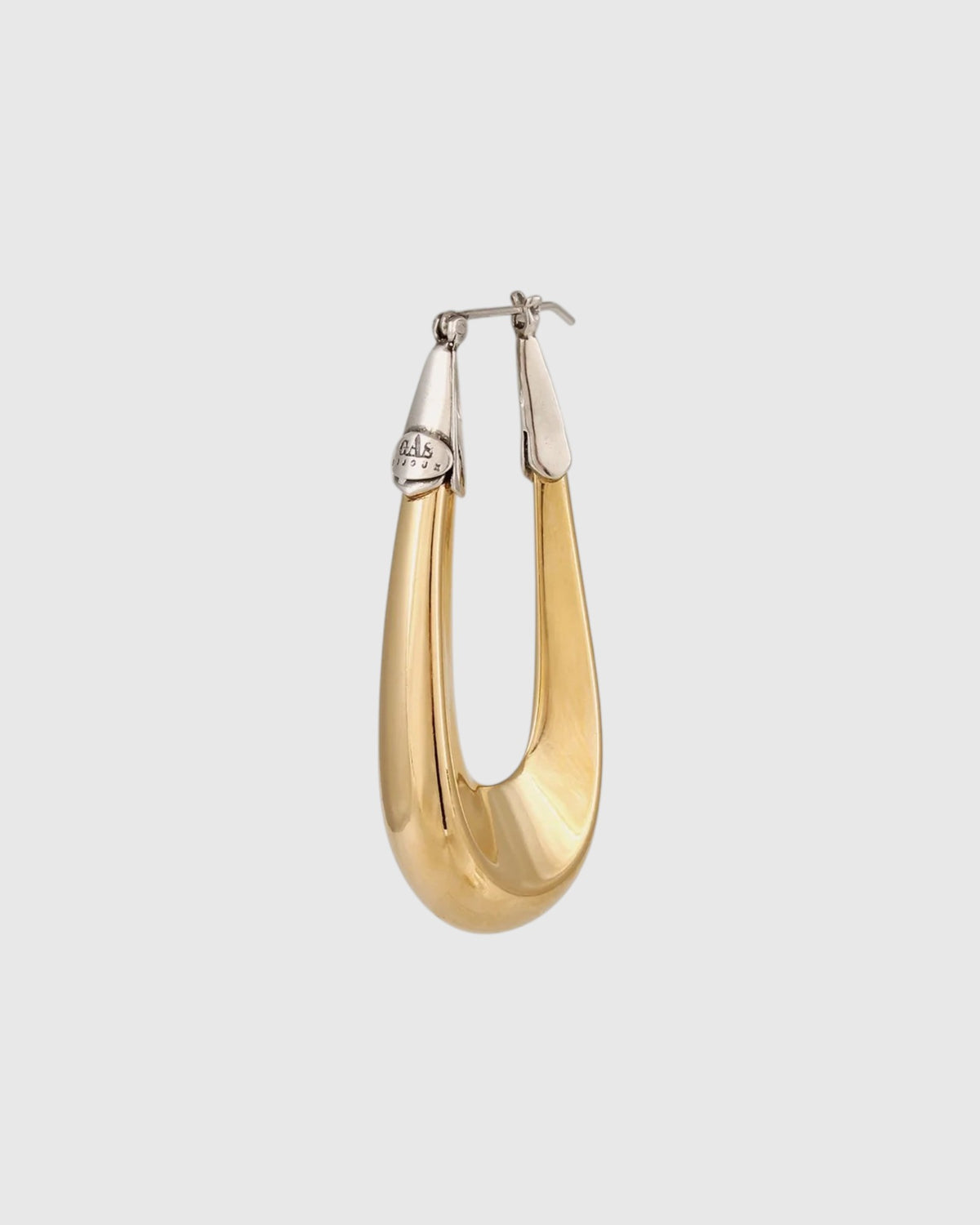 Écume Ohrringe Groß Gold Silber