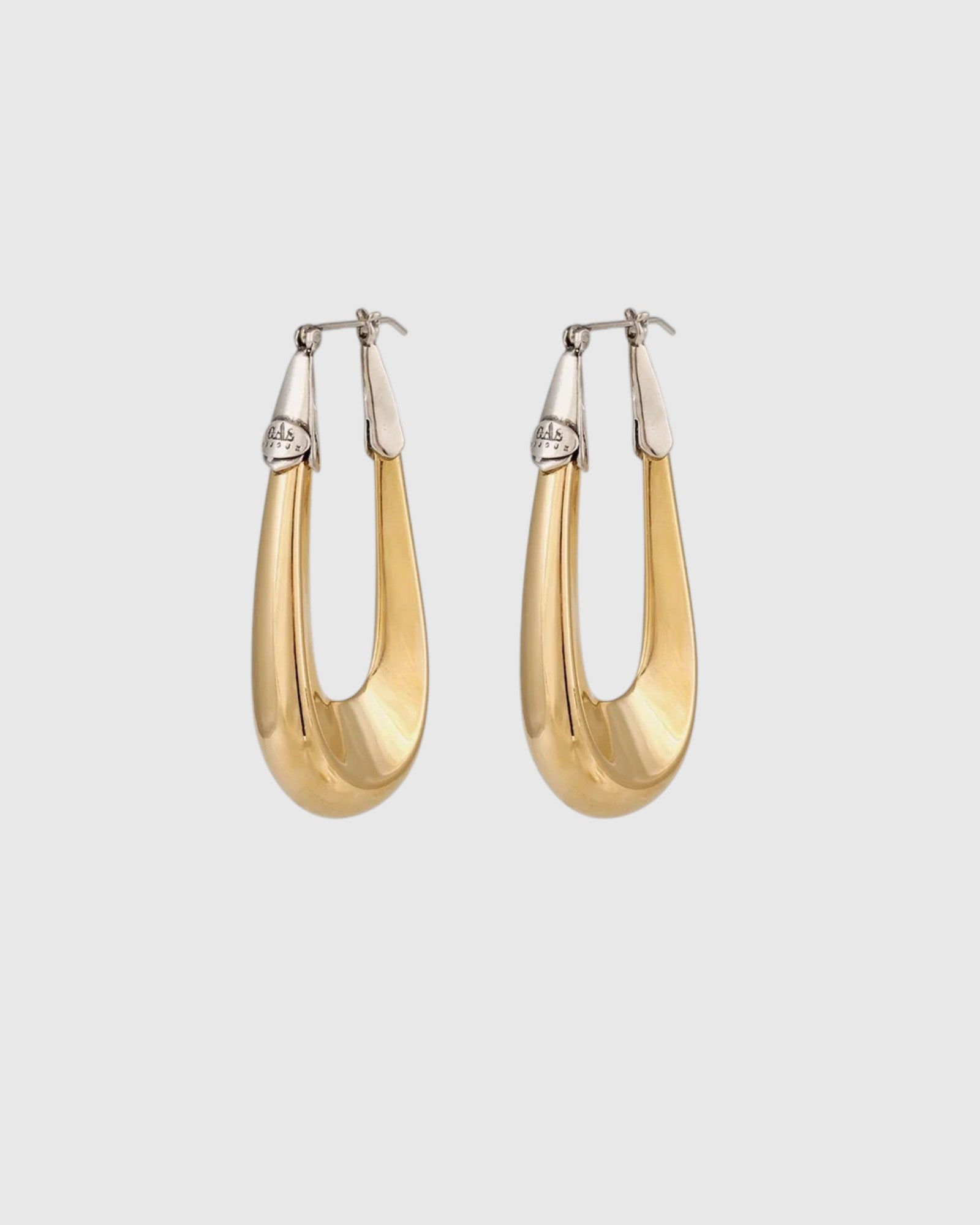 Écume Ohrringe Groß Gold Silber