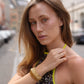 Gas Bijoux Izzia Filea Armband in Gold im getragenen Styling