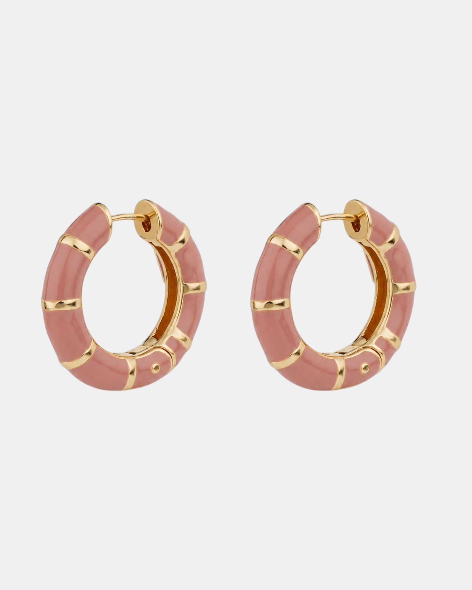 Bambou Mini Creolen Rosa