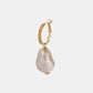 Miwa Lyre Ohrringe Perlmutt Gold